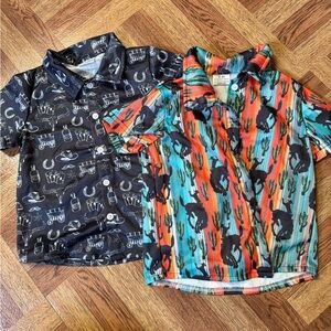 Button up boys western shirts